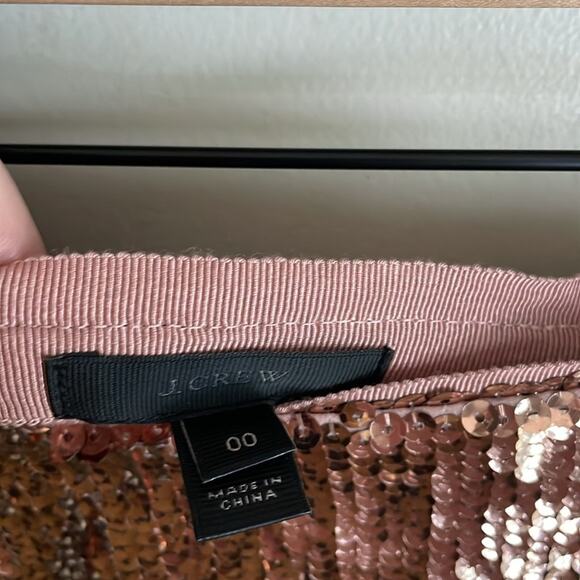 J. Crew Rose Gold Sequin Skirt - Picture 6 of 15